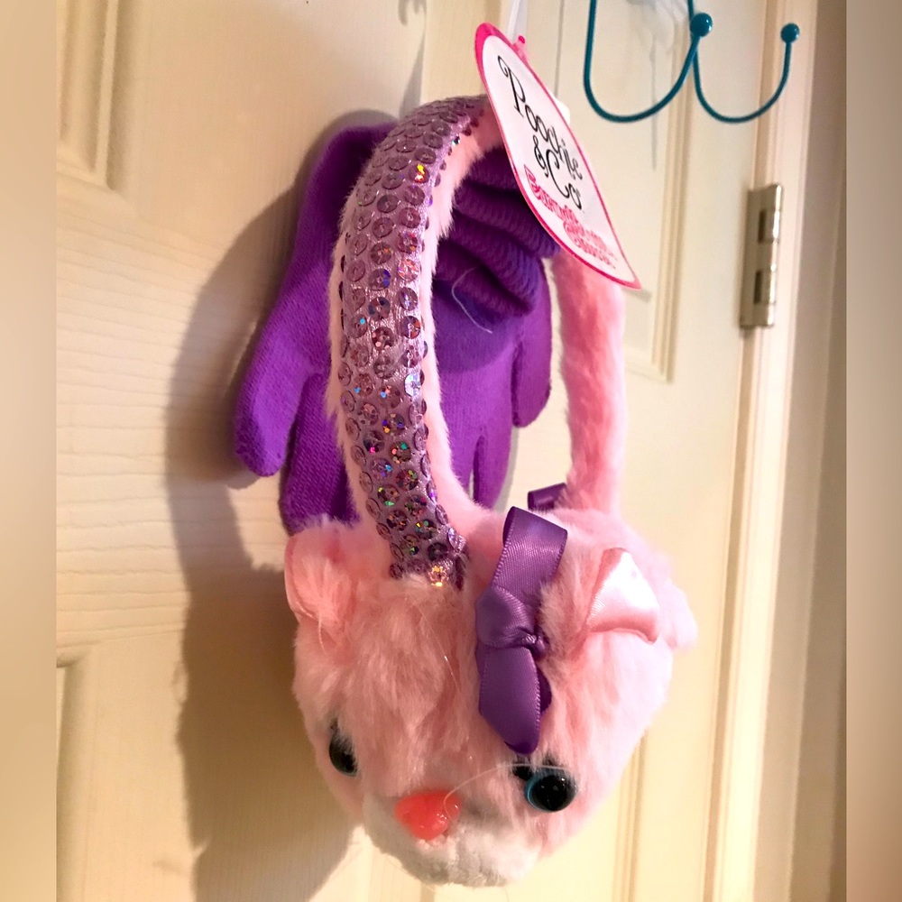 New Kid’s Earmuffs with Gloves by Poochie & Co. - Picture 2 of 5